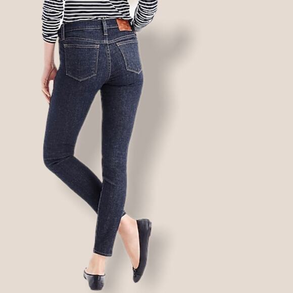 J. Crew Toothpick Classic Jeans H0189 Dark Wash Skinny Style Size 24 Work Career - Picture 2 of 13